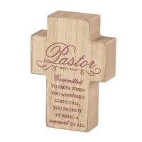 2pk -Tabletop Plaque Cross A Pastor Committed - (Pack of 2) 2pk -Tabletop Plaque Cross A Pastor Committed - (Pack of 2)