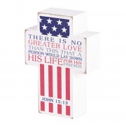 2pk -Tabletop Plaque Cross Greater Love 3x4 - (Pack of 2) 2pk -Tabletop Plaque Cross Greater Love 3x4 - (Pack of 2)