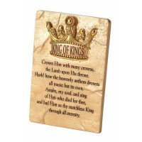 2pk -PLQ TTOP CROWN HIM WITH MANY RSN 6"H - (Pack of 2)