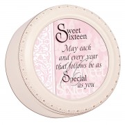 Tiny Round Keepsake Box Sweet Sixteen Tiny Round Keepsake Box Sweet Sixteen