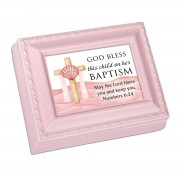 KeepsakeBox God Bless Child Baptism Pink KeepsakeBox God Bless Child Baptism Pink