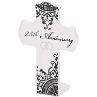 3pk -Tabletop Cross 25th Anniversary 5in - Pack of 3