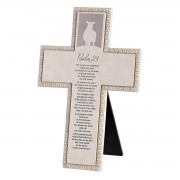 2pk -Tabletop Beaded Cross Full Psalm 23 - (Pack of 2) 2pk -Tabletop Beaded Cross Full Psalm 23 - (Pack of 2)