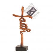 2pk -CRS TTOP FAITH RSN 7"H - (Pack of 2) 2pk -CRS TTOP FAITH RSN 7"H - (Pack of 2)