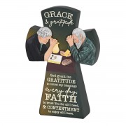 2pk -Tabletop Cross Grace Gratitude Prayer - (Pack of 2) 2pk -Tabletop Cross Grace Gratitude Prayer - (Pack of 2)