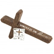 2pk -Slanted Tabletop Cross 50th Anniversary - (Pack of 2) 2pk -Slanted Tabletop Cross 50th Anniversary - (Pack of 2)