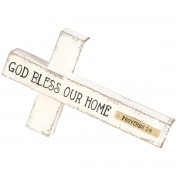 Tabletop Cross God Bless Our Home Tabletop Cross God Bless Our Home