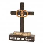 2pk -CRS TTOP UNITED IN LOVE GOLD RINGS 8"H - (Pack of 2) 2pk -CRS TTOP UNITED IN LOVE GOLD RINGS 8"H - (Pack of 2)