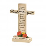 3pk -CRS TTOP 25 ANN.LOVE 1COR13:4-8 RSN 4" - Pack of 3 3pk -CRS TTOP 25 ANN.LOVE 1COR13:4-8 RSN 4" - Pack of 3