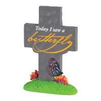 2pk -Bereavement Butterfly Tabletop Cross - (Pack of 2)