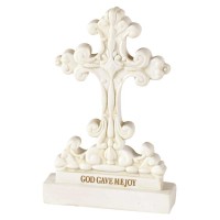 2pk -CRS TTOP GOD GAVE ME JOY RSN 3 1/8"H - (Pack of 2)
