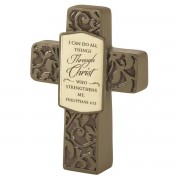 2pk -I CAN DO ALL THINGS RESIN TABLETOP CROSS - (Pack of 2) 2pk -I CAN DO ALL THINGS RESIN TABLETOP CROSS - (Pack of 2)