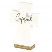 Tabletop Cross Confirmed In Christ Resin Tabletop Cross Confirmed In Christ Resin