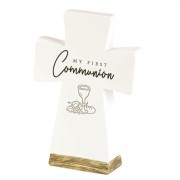 Tabletop Cross My First Communion Resin Tabletop Cross My First Communion Resin
