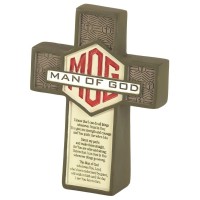 2pk -Tabletop Cross Man Of God - (Pack of 2)