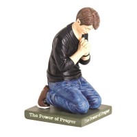 2pk -Praying Man Figurine I Said Prayer You - (Pack of 2)