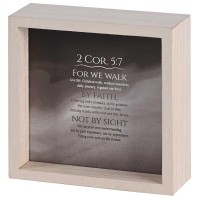 2pk -Tabletop 2 Sided Walk By Faith Not Sight - (Pack of 2)