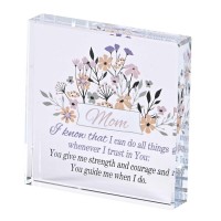 2pk -Tabletop Glass Mom I Know That I Can 3x3 - (Pack of 2)