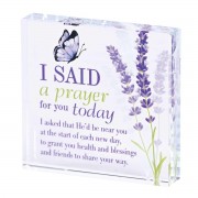 2pk -Tabletop Glass I Said A Prayer 3x3 - (Pack of 2) 2pk -Tabletop Glass I Said A Prayer 3x3 - (Pack of 2)