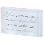 2pk -Tabletop Glass Plaque You Are More - (Pack of 2) 2pk -Tabletop Glass Plaque You Are More - (Pack of 2)