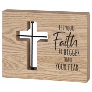 Tabletop Wire Plaque Let Faith Be Bigger Tabletop Wire Plaque Let Faith Be Bigger