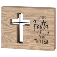 Tabletop Wire Plaque Let Faith Be Bigger