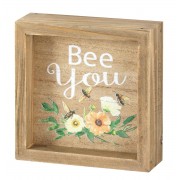 2pk -PLQ TTOP BEE YOU MDF WOOD 5X5" - (Pack of 2)