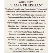 2pk -I Am A Christian Tabletop Plaque - (Pack of 2)
