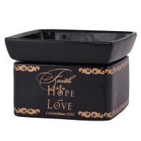 Faith Hope Love Wax Oil Candle Warmer