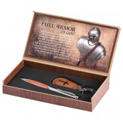 PEN/KEY FULL ARMOR CHROME/WOOD BOXED