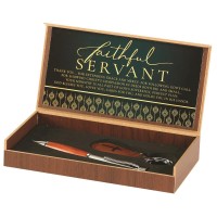 PEN/KEY SET FAITHFUL SERVANT POEM PEN/KEY SET FAITHFUL SERVANT POEM