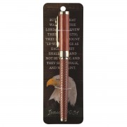 4pk -Pen Cross Emblem Eagle Isaiah 40:31 - Pack of 4