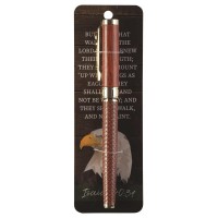 4pk -Pen Cross Emblem Eagle Isaiah 40:31 - Pack of 4