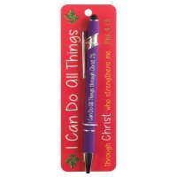 4pk -Pen I Can Do All Things Through Christ - Pack of 4