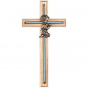 CRS WALL OAK W/GLD CROSS BOY 6.75 CRS WALL OAK W/GLD CROSS BOY 6.75