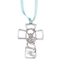 2pk -CRS CRIB BOY ANGEL GOD PROTECT CHILD - (Pack of 2)