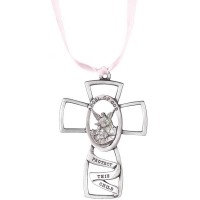 2pk -Girl Angel Cradle Medallion - (Pack of 2)