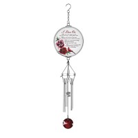2pk -Windchime Cardinal I Live On 14H - (Pack of 2)