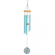 WINDCHIME CROSS SAIL BLUE YELLOW 35"