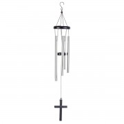 Windchime Black Metal Cross Sail 33in
