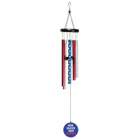 Windchime God Bless Our Heroes 35in