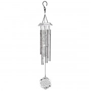 Windchime Iron Sail Angels Wings White