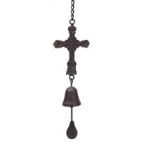 2pk -Windchime Ringer Cross With Bell 24.5in - (Pack of 2)