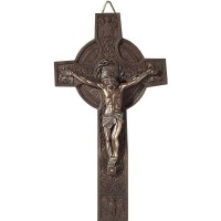 3pk -CRS WALL RSN CIRCLE CRUCIFIX 7 - Pack of 3