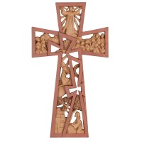 2pk -Christ Is Risen Easter Wall Cross - (Pack of 2)