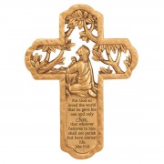 2pk -Wall Cross God So Loved World John3:16 - (Pack of 2)