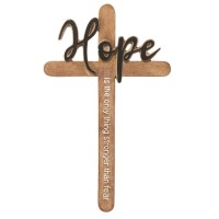 Wall Cross Hope Resin 9.5in Wall Cross Hope Resin 9.5in