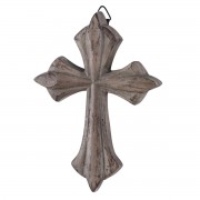 2pk -Brown Resin Wall Cross 5H - (Pack of 2)