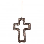 2pk -Brown Stone Look Resin Wall Cross 5.75H - (Pack of 2)