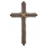 2pk -Wall Cross Wood/Metal 9-1/2x15-1/2 - (Pack of 2)